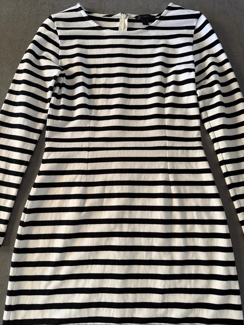 J. Crew Midi-dress in Striped Jersey Knit - Picture 3 of 10